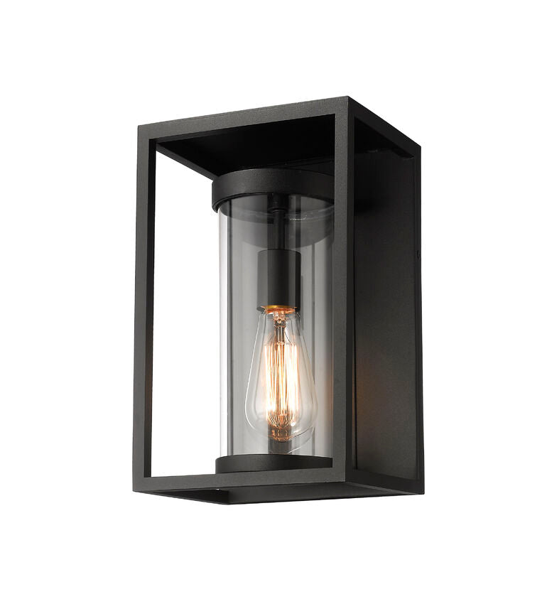Z-Lite Dunbroch Outdoor Wall Sconce Small Black | Lighting House Orillia