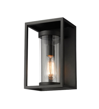Z-Lite Dunbroch Outdoor Wall Sconce Small Black | Lighting House Orillia