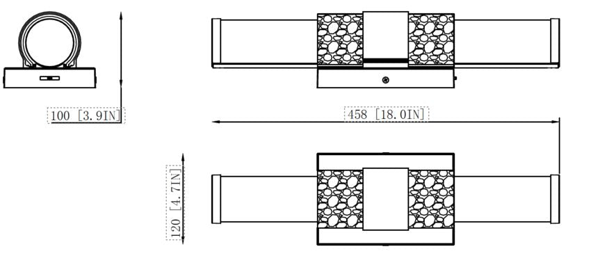 Z-Lite Egon Vanity Light Dimensions