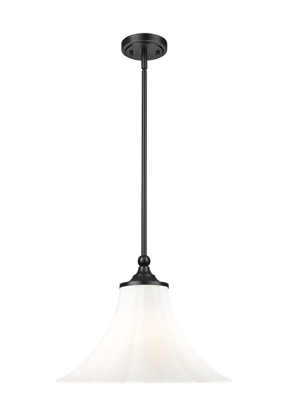 Z-Lite Pendant Fleur 16 inch Matte Black - Lighting House Orillia