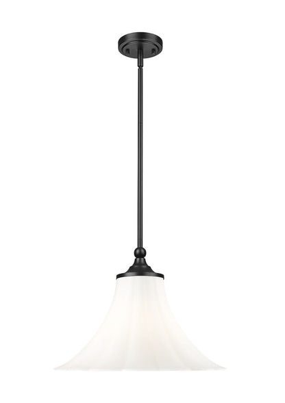 Z-Lite Pendant Fleur 16 inch Matte Black - Lighting House Orillia