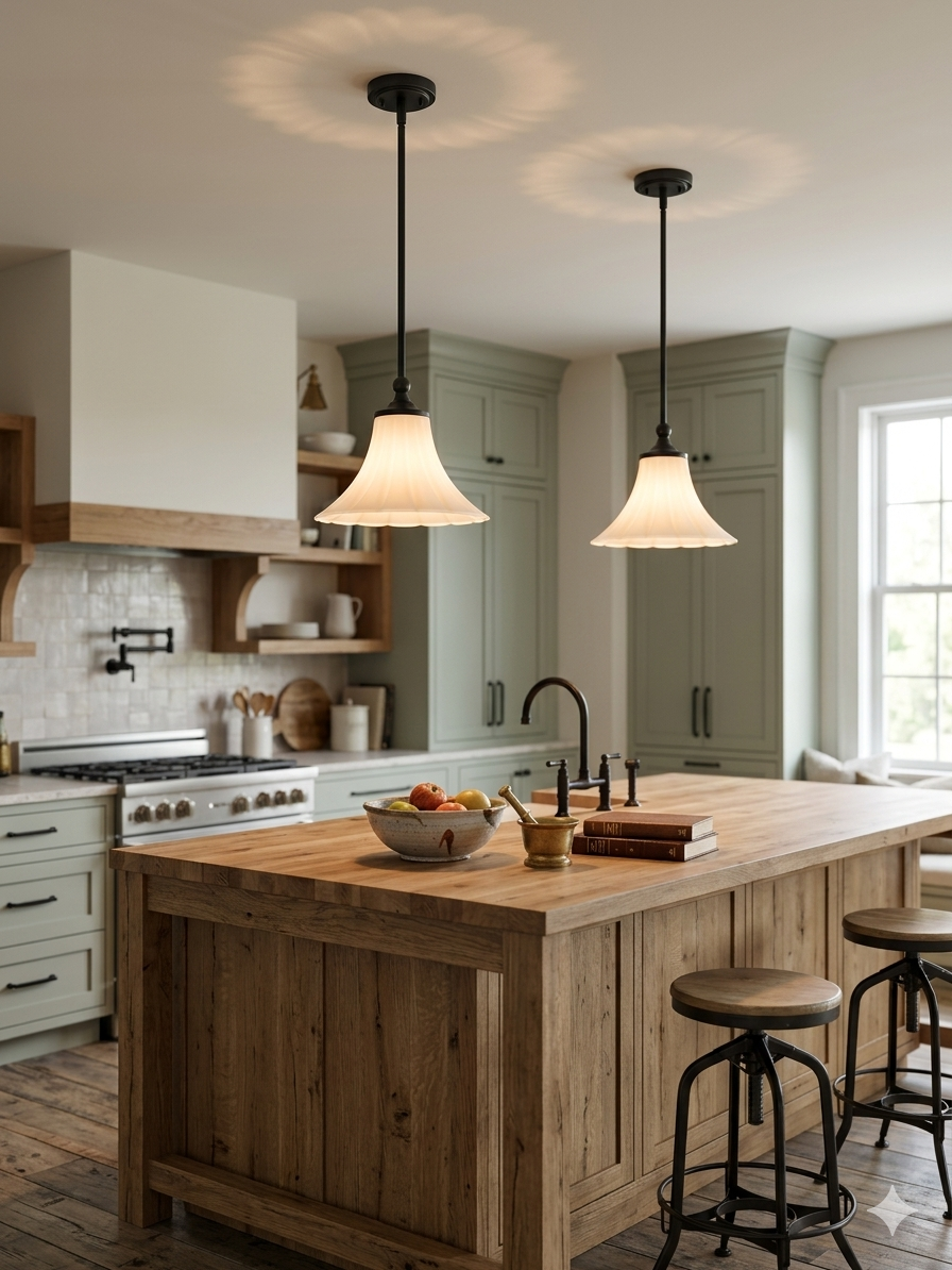 Z-Lite Fleur Pendant Matte Black Lifestyle - Lighting House Orillia