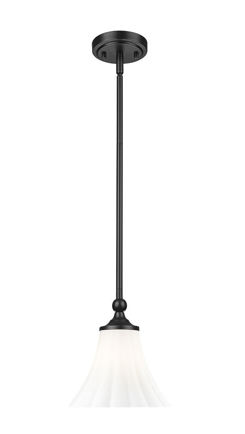 Z-Lite Pendant Fleur 8 inch Matte Black - Lighting House Orillia