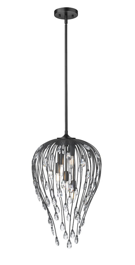 Z-Lite Pendant Gabriella 15 inch Matte Black - Lighting House Orillia