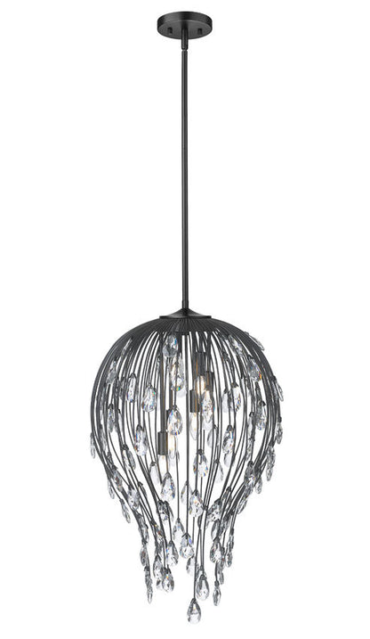 Z-Lite Pendant Gabriella 18 inch Matte Black - Lighting House Orillia