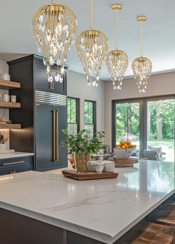 Z-Lite Gabriella Pendant Crystal Detail - Lighting House Orillia
