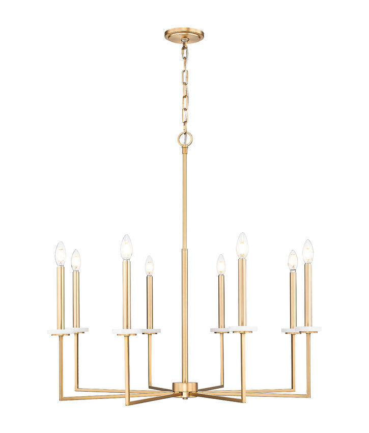 Z-Lite Gaultier Chandelier 8-Light Modern Gold