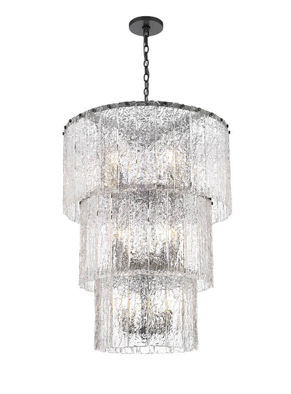 Z-Lite Glacier Chandelier Foyer Interior Lifestyle
