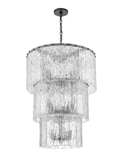 Z-Lite Glacier Chandelier Night Lighting