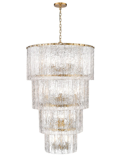 Z-Lite Glacier Chandelier 18-Light Modern Gold