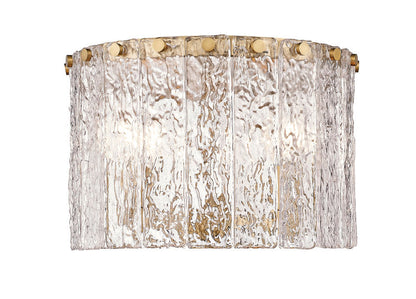 Z-Lite Glacier Flush Mount 3-Light Modern Gold