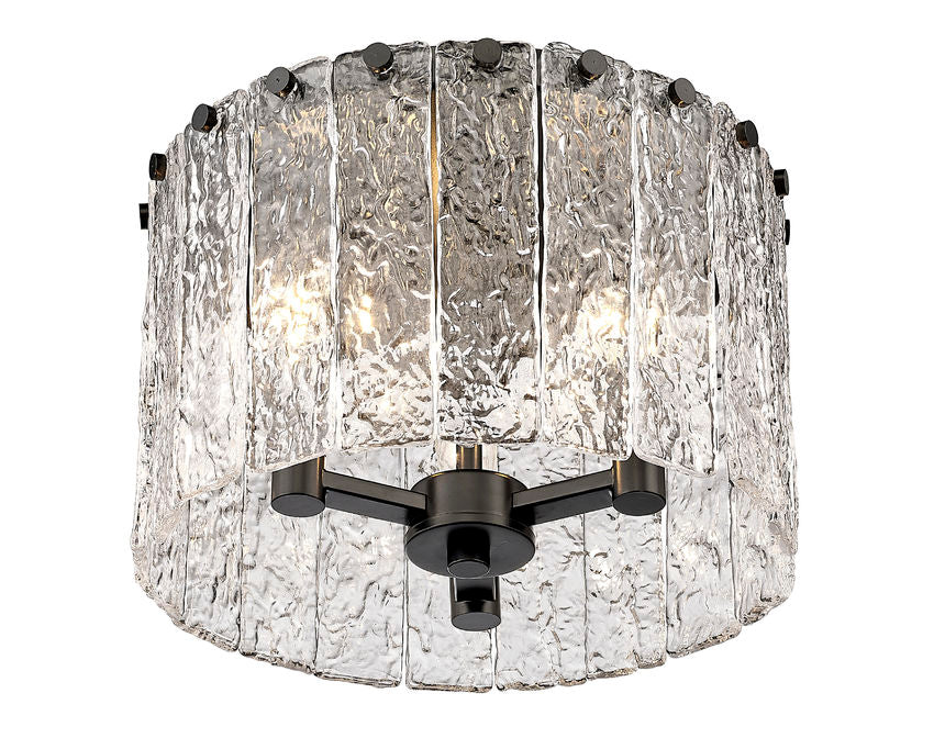 Z-Lite Glacier Flush Mount Hallway Interior Lifestyle
