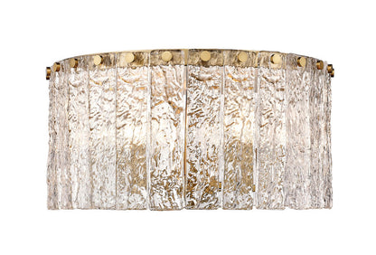 Z-Lite Glacier Flush Mount 5-Light Modern Gold