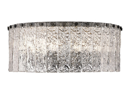 Z-Lite Glacier Flush Mount 8-Light Matte Black