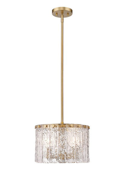 Z-Lite Glacier Pendant 3-Light Modern Gold