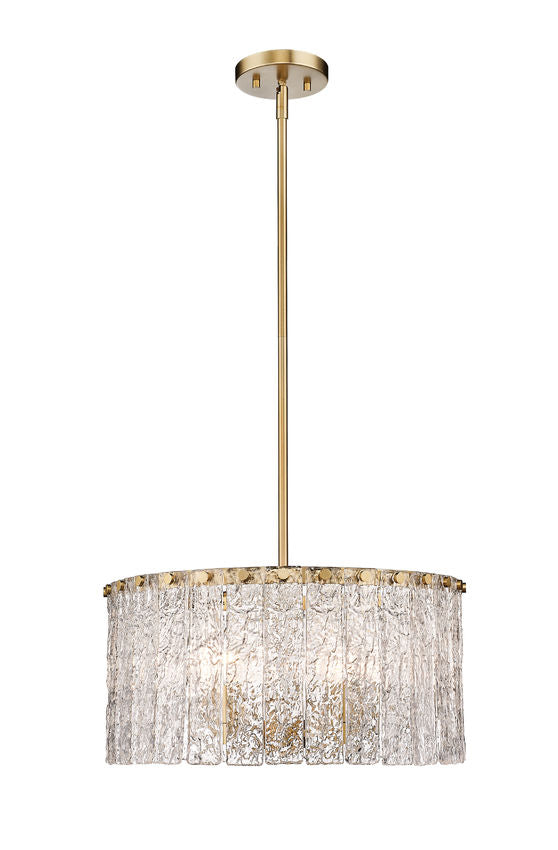 Z-Lite Glacier Pendant 5-Light Modern Gold