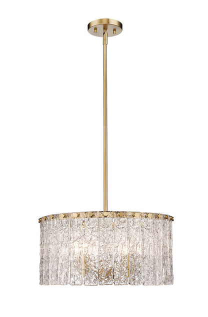 Z-Lite Glacier Pendant 5-Light Modern Gold