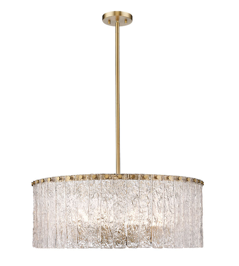Z-Lite Glacier Pendant 10-Light Modern Gold