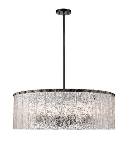Z-Lite Glacier Pendant 12-Light Matte Black