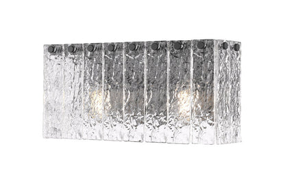 Z-Lite Glacier Vanity Light 2-Light Matte Black