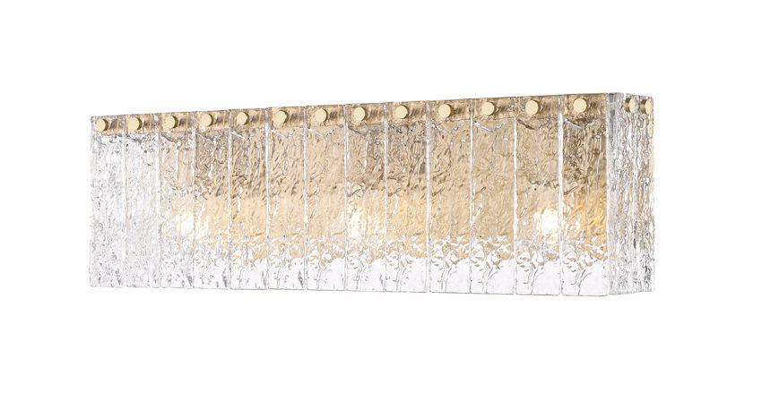 Z-Lite Glacier Vanity Light 3-Light Modern Gold