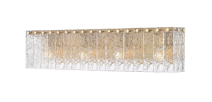 Z-Lite Glacier Vanity Light 4-Light Modern Gold