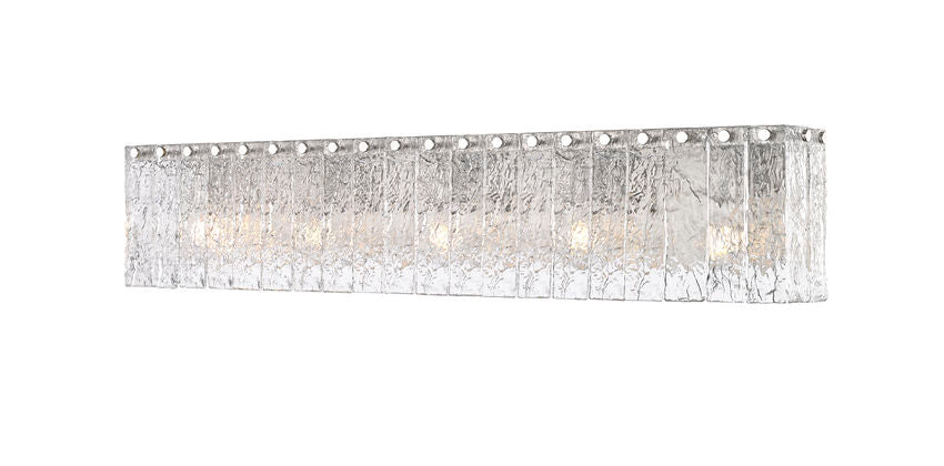 Z-Lite Glacier Vanity Light 5-Light Brushed Nickel