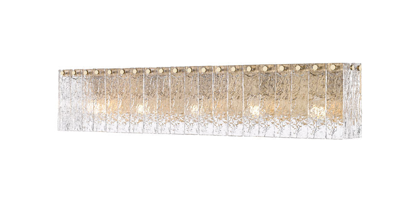 Z-Lite Glacier Vanity Light 5-Light Modern Gold