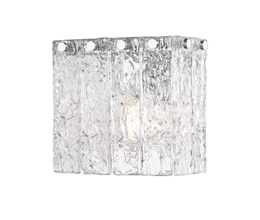 Z-Lite Glacier Wall Sconce 1-Light Chrome