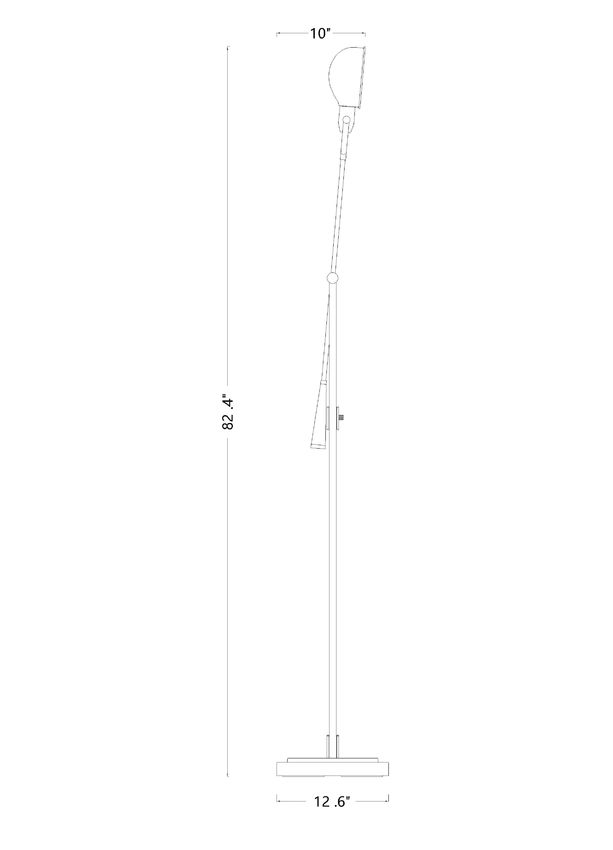Z-Lite Grammercy Park Floor Lamp Dimensions | Lighting House Orillia