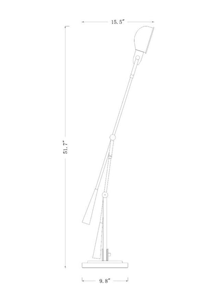 Z-Lite Grammercy Park Table Lamp Dimensions | Lighting House Orillia