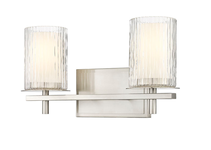 Z-Lite Grayson Vanity Light 2-Light Brushed Nickel | Lighting House Orillia