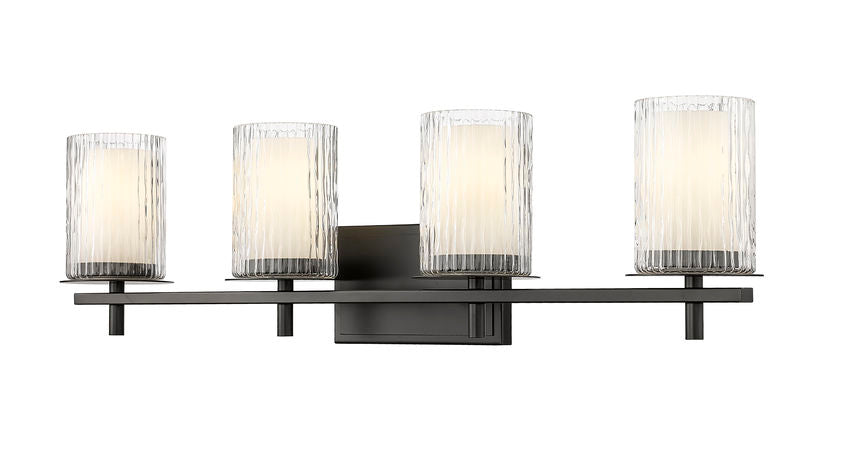 Z-Lite Grayson Vanity Light 4-Light Matte Black