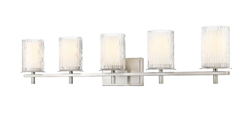 Z-Lite Grayson Vanity Light 5-Light Brushed Nickel