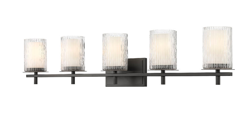 Z-Lite Grayson Vanity Light 5-Light Matte Black