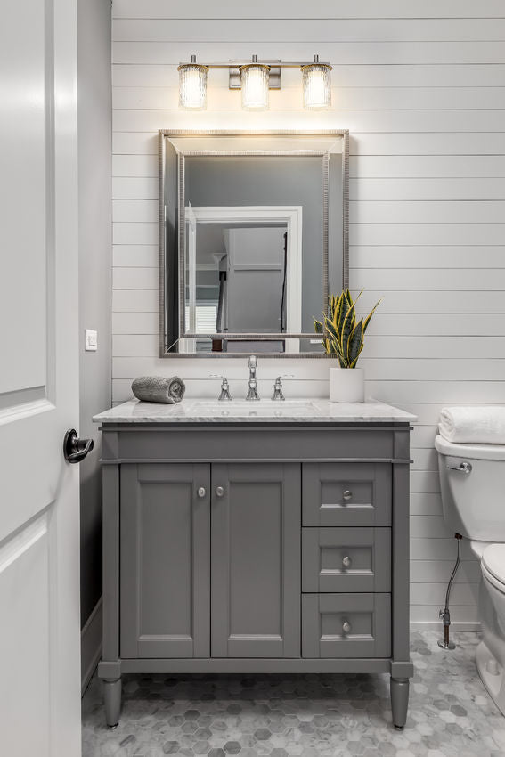 Z-Lite Grayson Vanity Light Glass Detail