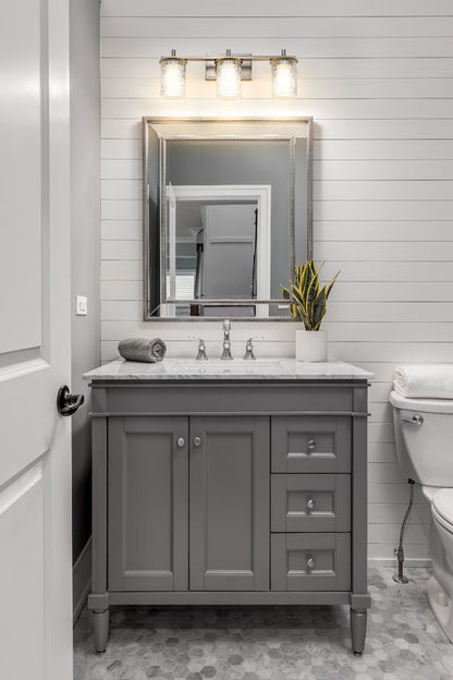 Z-Lite Grayson Vanity Light Glass Detail
