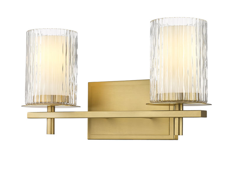 Z-Lite Grayson Vanity Light 2-Light Modern Gold