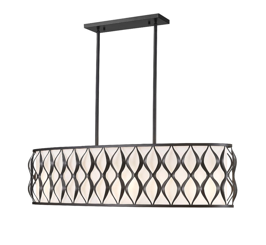 Z-Lite Harden Linear Chandelier Matte Black | Lighting House Orillia