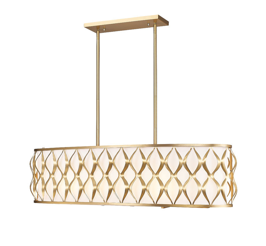Z-Lite Harden Linear Chandelier Modern Gold | Lighting House Orillia