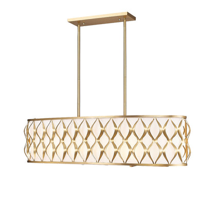 Z-Lite Harden Linear Chandelier Modern Gold | Lighting House Orillia