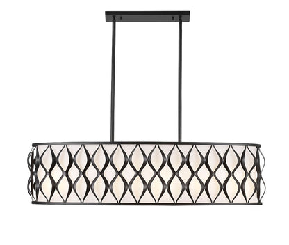 Z-Lite Harden Linear Chandelier Dining Room Interior Lifestyle | Lighting House Orillia