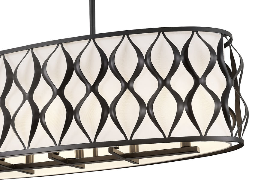 Z-Lite Harden Linear Chandelier Interior Lifestyle Angle | Lighting House Orillia