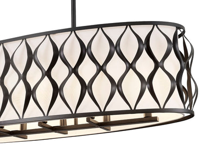 Z-Lite Harden Linear Chandelier Interior Lifestyle Angle | Lighting House Orillia
