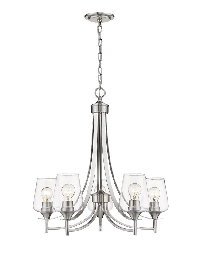 Z-Lite Joliet Chandelier Brushed Nickel | Lighting House Orillia