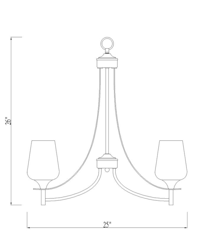 Z-Lite Joliet Chandelier Dimensions