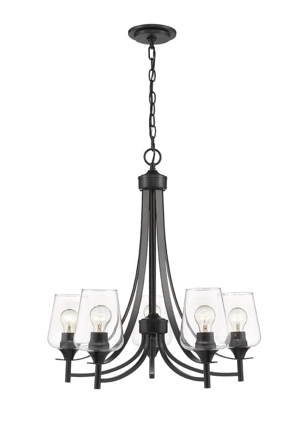 Z-Lite Joliet Chandelier Matte Black