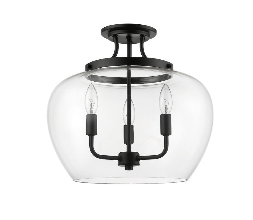 Z-Lite Joliet Semi-Flush Mount Night Lighting