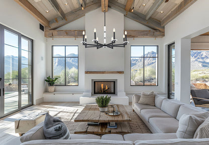 Z-Lite Kaden Chandelier Removable Bobeche Detail | Lighting House Orillia