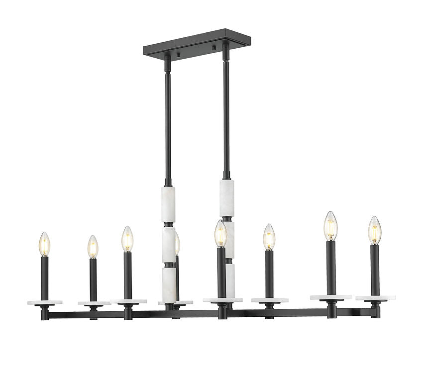 Z-Lite Kaden Linear Chandelier Dining Room Interior Lifestyle | Lighting House Orillia